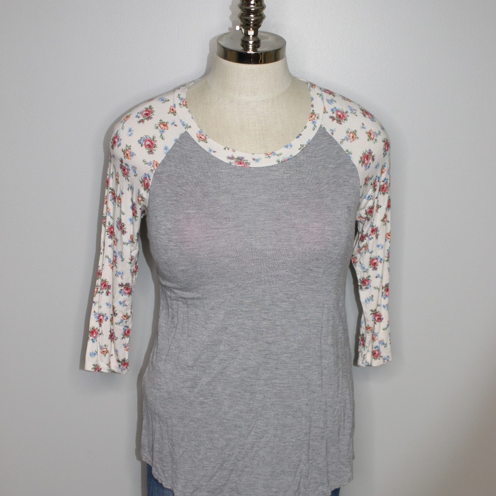 Floral Baseball Tee
